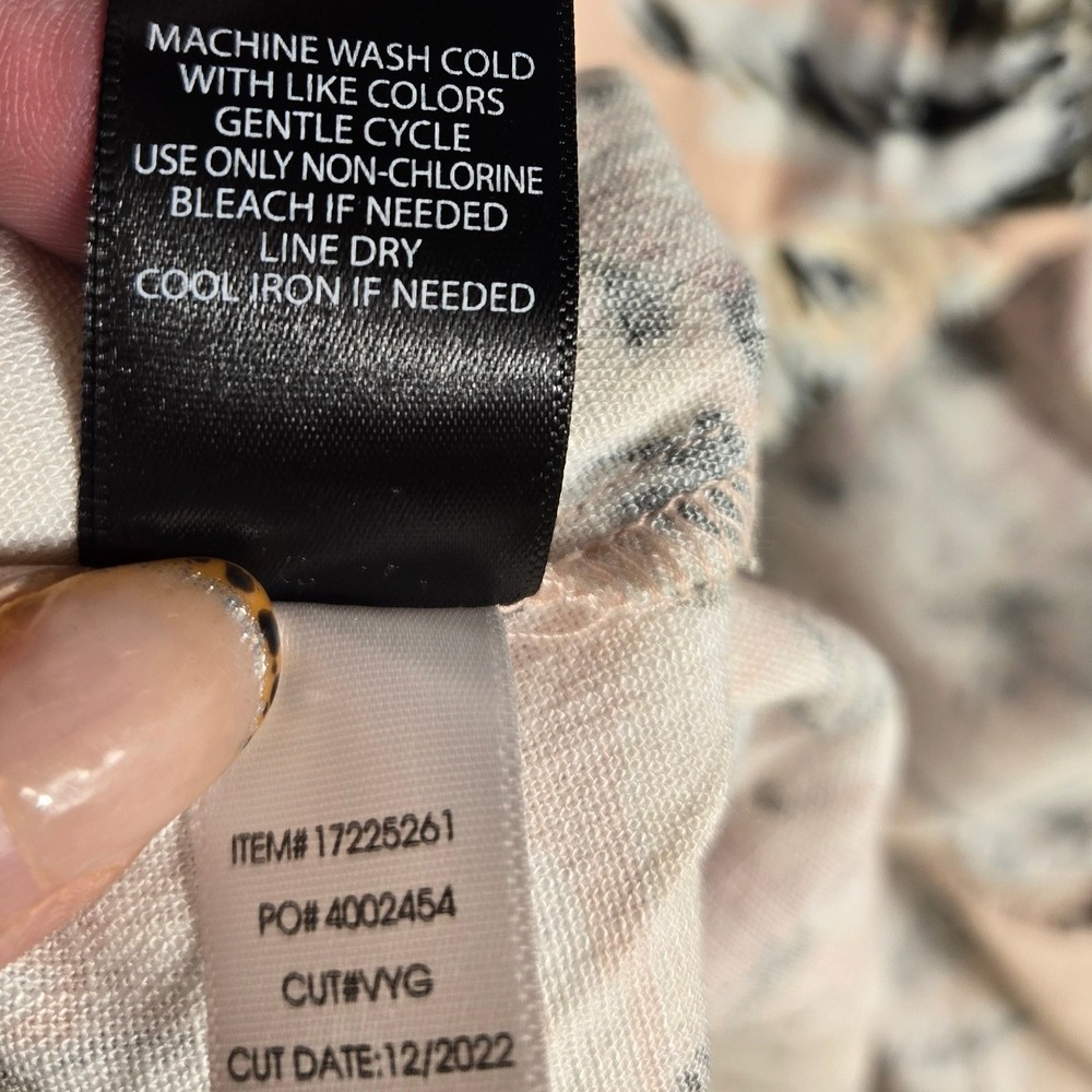 Torrid Women Peach Tropical Palm Floral Tiered Maxi Dress Size 0 New 17225261 - Picture 5 of 9